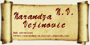 Narandža Vejinović vizit kartica